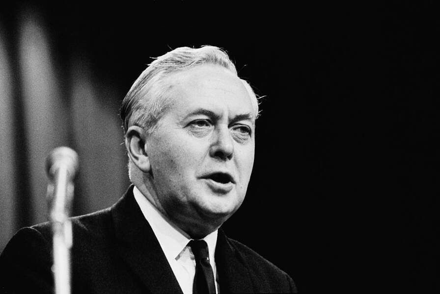 Le Premier Ministre Harold Wilson.