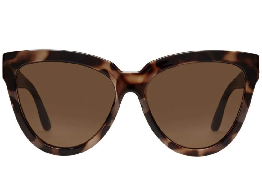 Pour les brunes : lunettes de soleil Liar Lair Le Specs, 55 euros