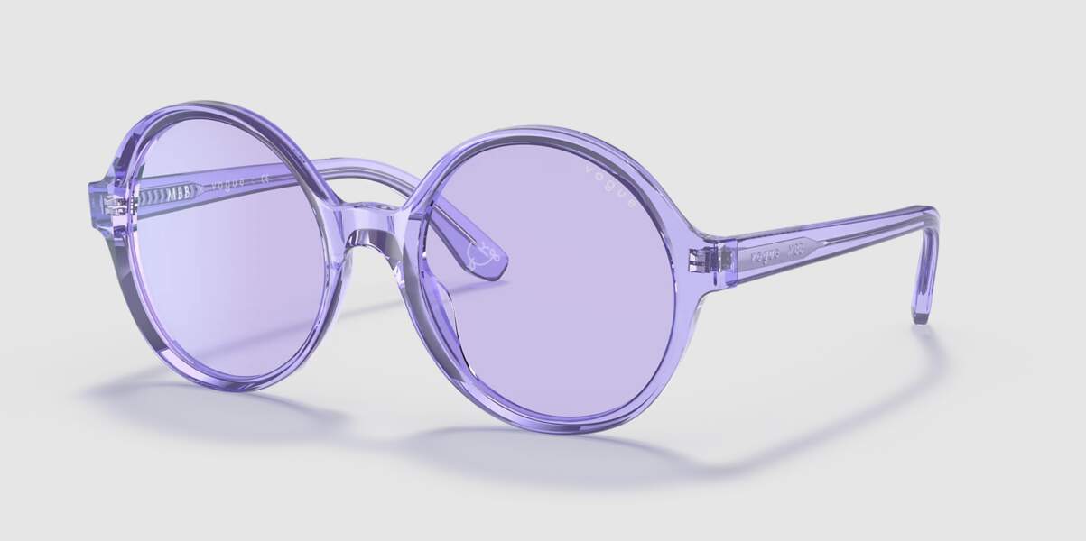Pour les blondes : lunettes de soleil London lilas Vogue Eyewear, 99 euros