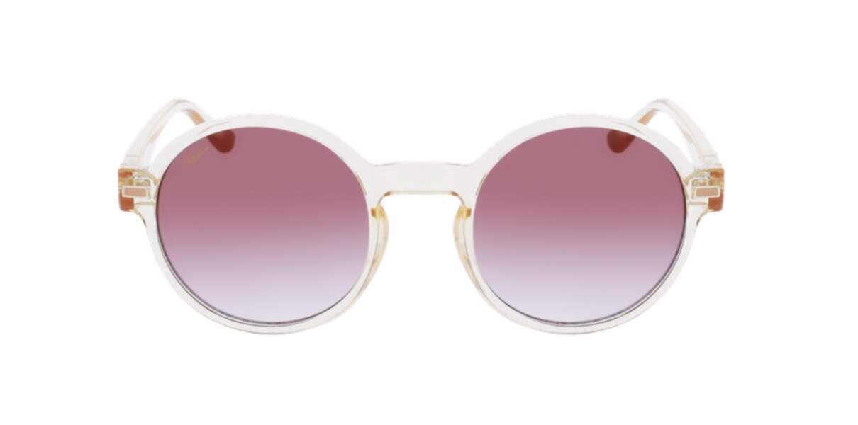 Pour les brunes : lunettes de soleil Oceano rose Afflelou, 59 euros