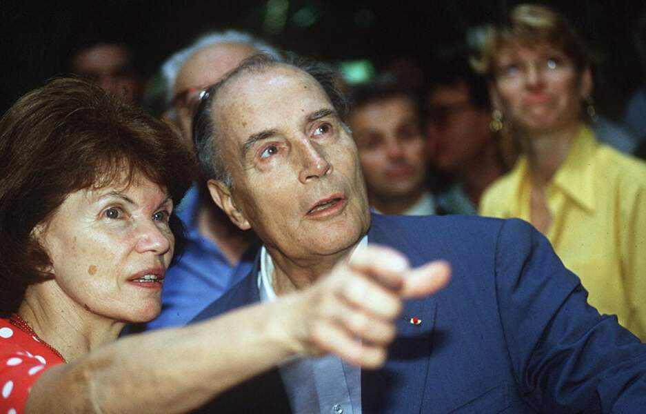 François Mitterrand et son épouse Danielle Mitterrand
