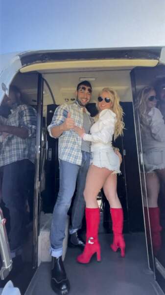 Britney Spears et Sam Asghari en 2020, pendant le confinement
