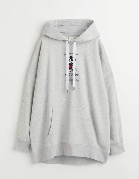Hoodie oversize Mickey Mouse H&M, 34,99 euros
