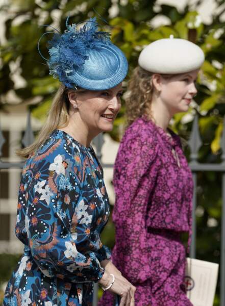 Sophie de Wessex et Lady Louise Mountbatten-Windsor à la messe de Pâques