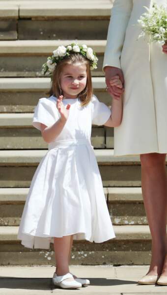 La princesse Charlotte à 3 ans le jour du mariage de Meghan et Harry