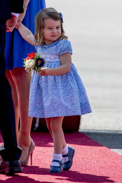 La princesse Charlotte à 2 ans lors de la visite officielle en Allemagne, en juillet 2017