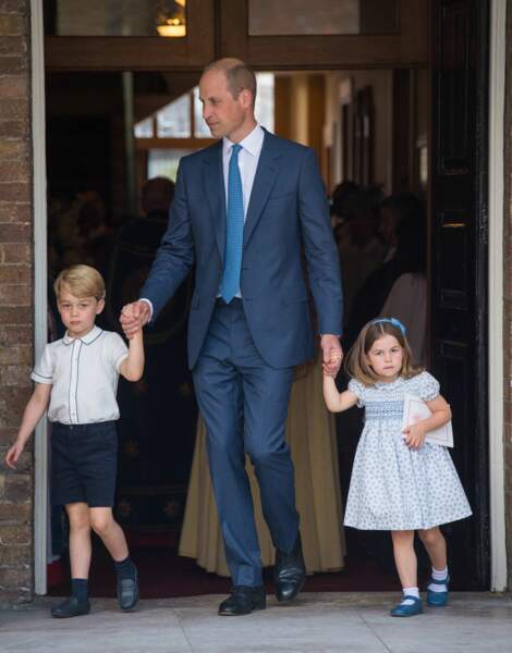 La princesse Charlotte à 3 ans au baptême de Louis, le 9 juillet 2018