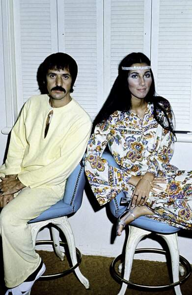 Sonny Bono et Cher en 1975