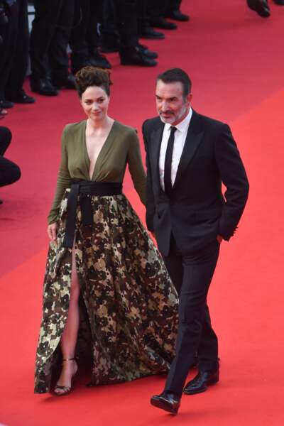 Jean Dujardin et Nathalie Péchalat au Festival de Cannes en 2021