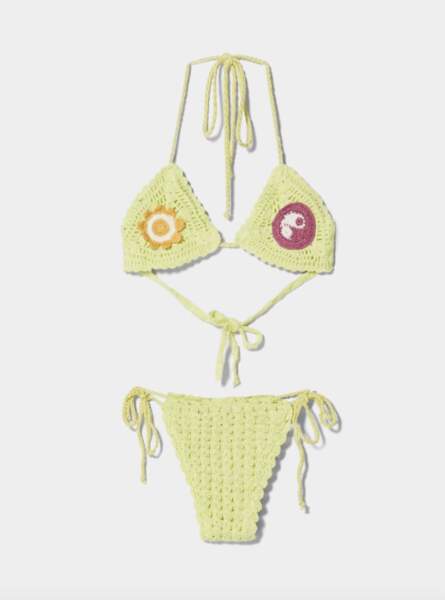Ensemble bikini crochet Bershka, 35,99 euros