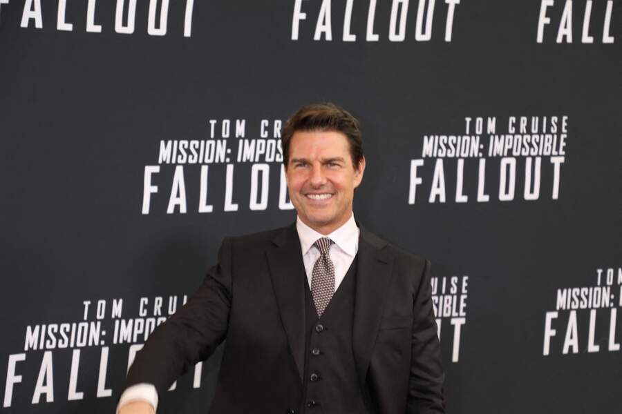 Tom Cruise en 2018, pour la première de Mission Impossible : Fallout