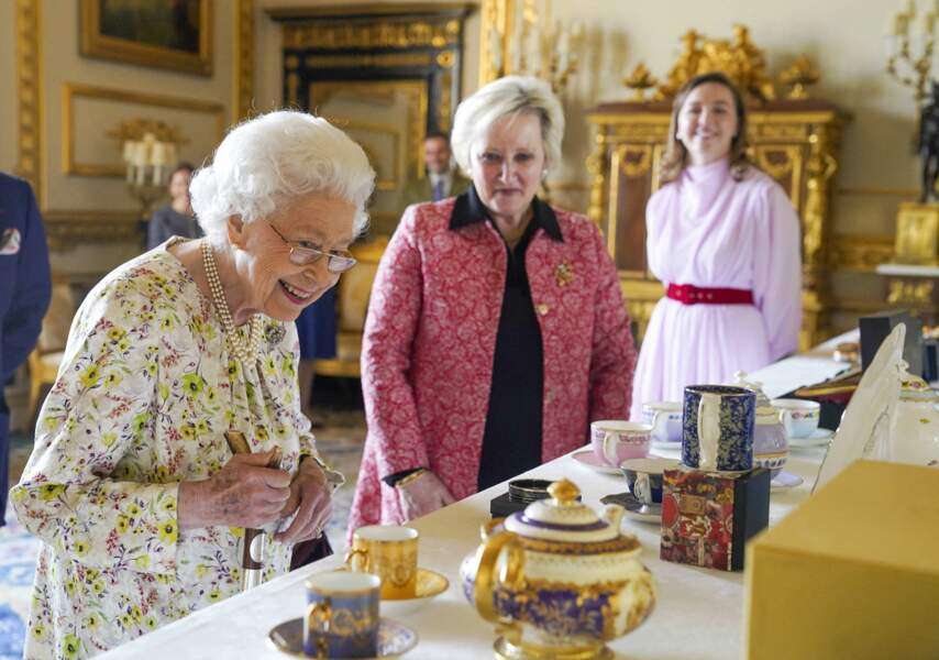 Elizabeth II en pleine forme et souriante le 25 mai dernier