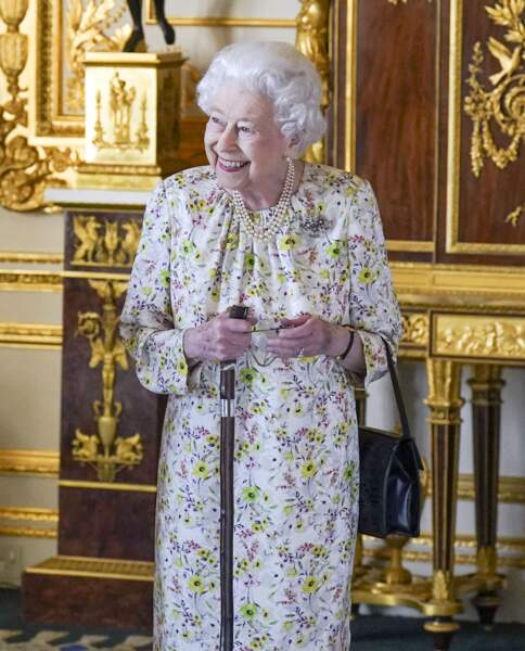 Elizabeth II souriante le 25 mai dernier