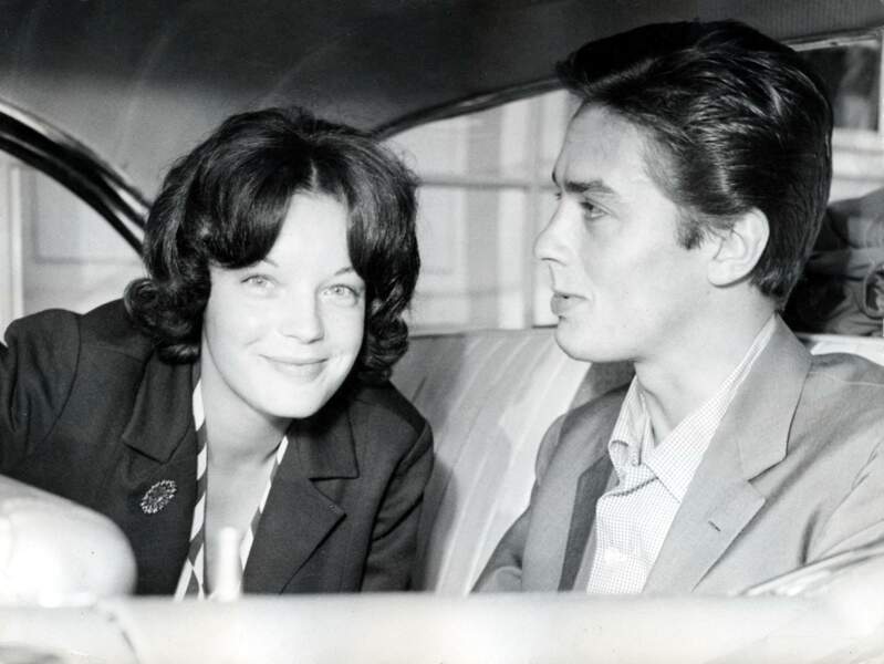 Alain Delon et Romy Schneider en 1959
