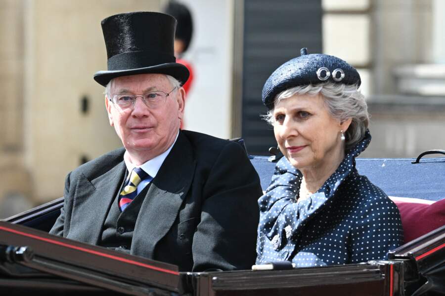 Défilé de Trooping the colour pour le jubilé de platine de la reine Elizabeth II : Prince Richard, duc de Gloucester et Brirgitte, duchesse de Gloucester 