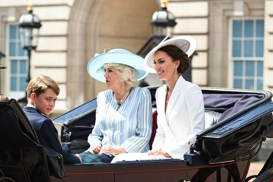 Jubilé de platine d'Elizabeth II : Camilla Parker-Bowles et Kate Middleton et le prince George