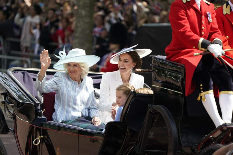 Jubilé de platine d'Elizabeth II : Camilla Parker-Bowles, Kate Middleton et la princesse Charlotte