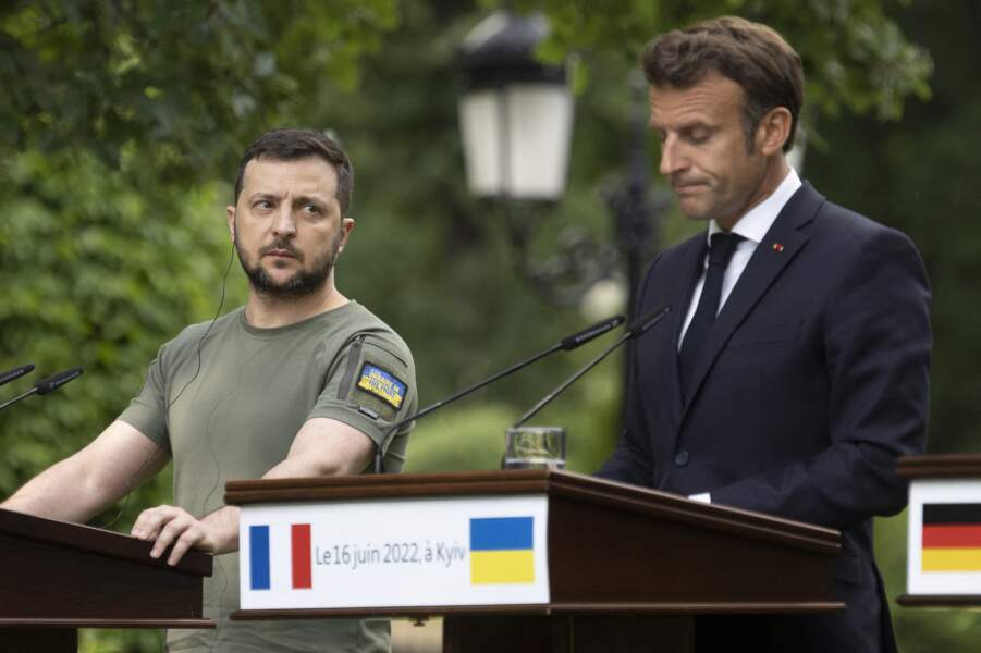 Le président Emmanuel Macron a rendu visite à Volodymyr Zelensky le 16 juin dernier