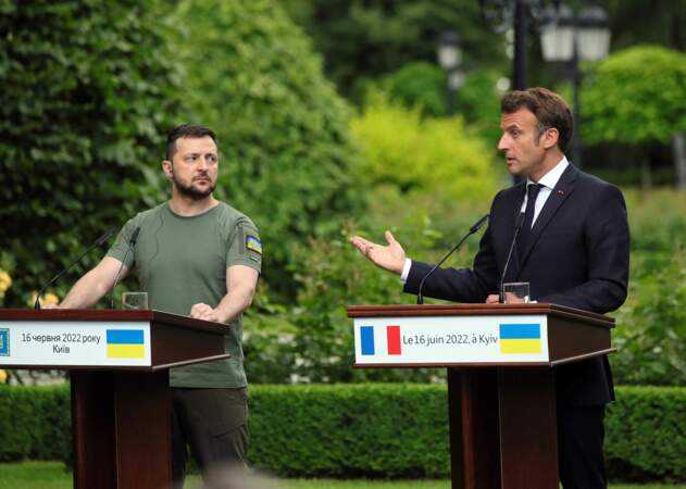 Le président de la République Emmanuel Macron a rendu visite à Volodymyr Zelensky le 16 juin dernier