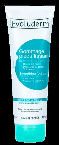 SHOPPING Gommage pieds lissant, Evoluderm, 6€