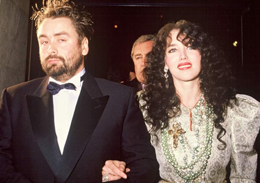 Isabelle Adjani à 34 ans et Luc Besson en 1989