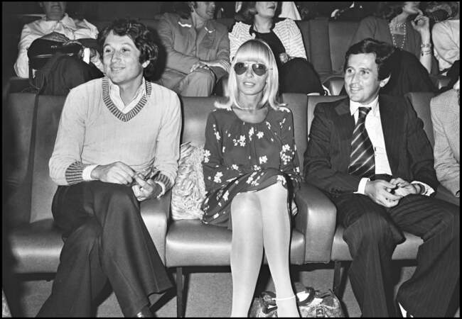 Michel Drucker, Dany Saval et son frère Jean en 1977