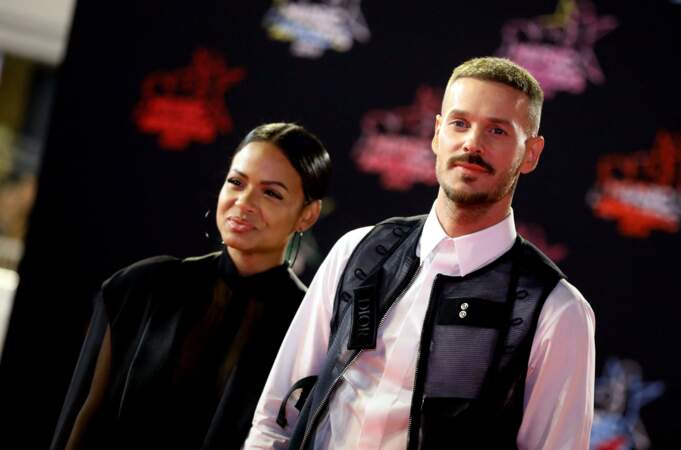 Matt Pokora (34 ans) à côté de Christina Milian à Cannes en 2019
