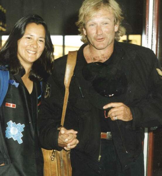 En 1992 avec sa compagne Marsha