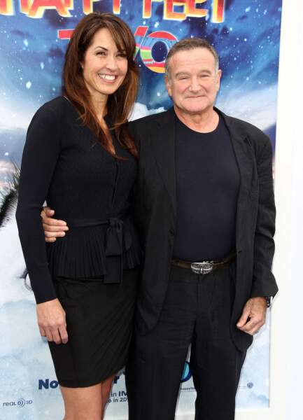 En 2011 avec son épouse Susan Schneider pendant la première de Happy Feet 2