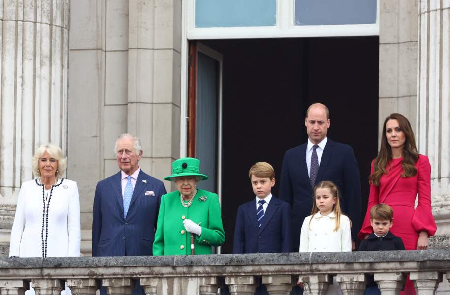 Le 5 juin 2022, le prince George pour le 70ème anniversaire de règne de la reine Elizabeth II, avec la famille royale