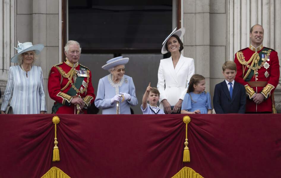 Le 2 juin 2022, lors du défilé Trooping the colour pour le 70ème anniversaire de règne de la reine Elizabeth II, avec la famille royale