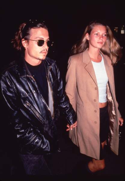Kate Moss et Johnny Depp en 1994
