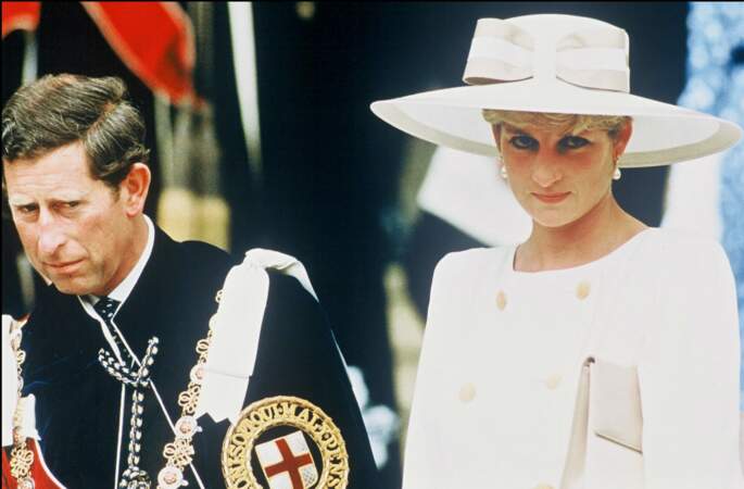 Le prince Charles et la princesse Diana, en 1992