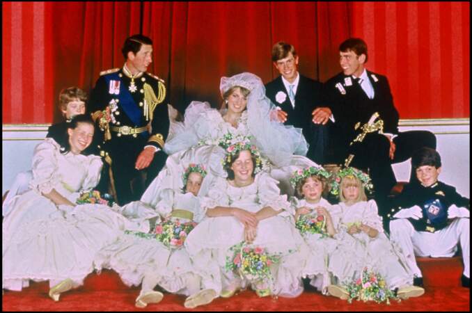 Lady Di et le prince Charles le jour de leur mariage, le 29 juillet 1981