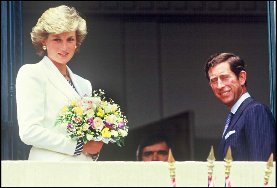 Le prince Charles et Diana au Festival de Cannes, en 1987