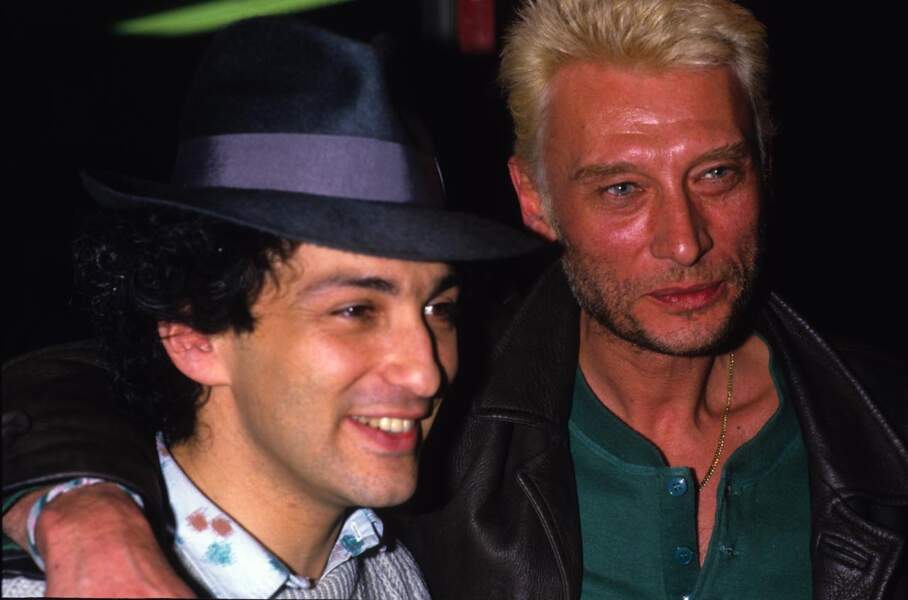 Michel Berger et Johnny Hallyday au Zénith de Paris le 30 avril 1986
