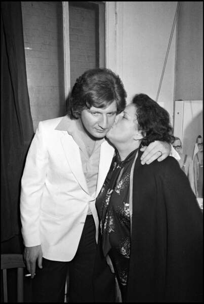Patrick Sébastien (27 ans) avec sa mère en 1980