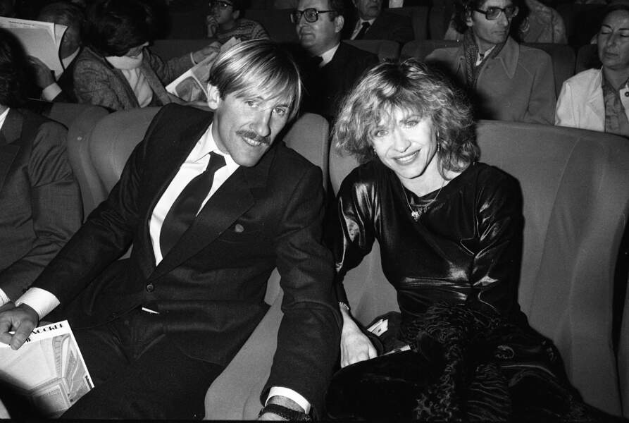 1983, Gérard Depardeu et son ex-femme Elisabeth Guignot à Paris. 