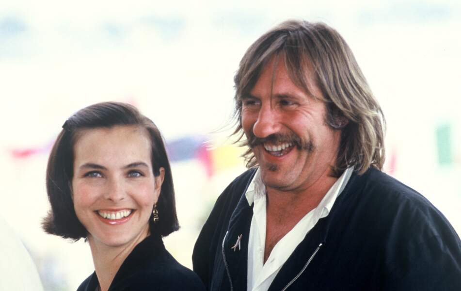 Carole Bouquet et Gérard Depardieu en 1989