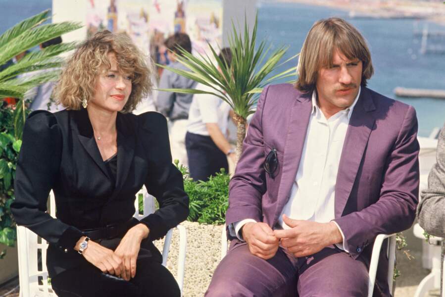 Gérard Depardieu et son ex-femme Elisabeth Guignot, la mère de ses deux aînés, en 1984