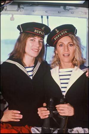 Sheila (39 ans) et Jane Birkin en 1984