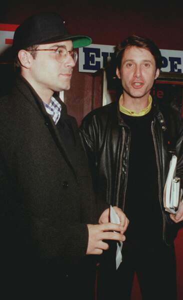 Jean-Luc Delarue et Antoine De Caunes en 1996