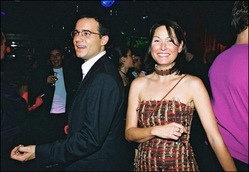 Jean-Luc Delarue et Evelyne Thomas en 2000