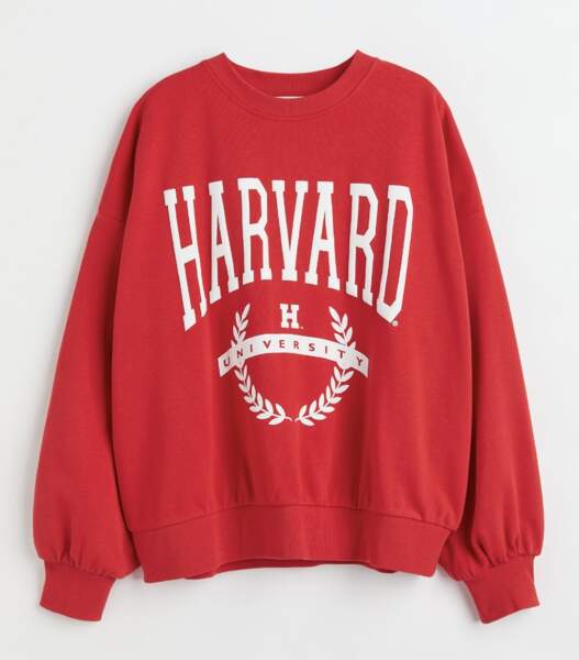 Sweat Harvard H&M, 12,99 euros