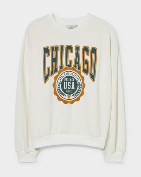 Sweat Chicago athletic C&A, 15,99 euros