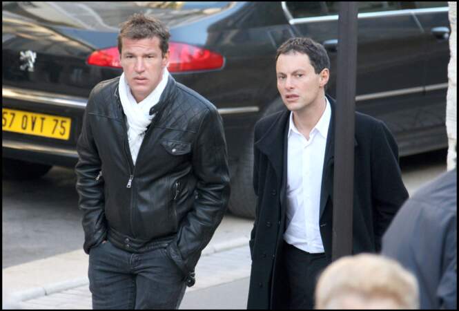 Benjamin Castaldi et Marc Olivier Fogiel aux obsèques de Guillaume Depardieu en 2008