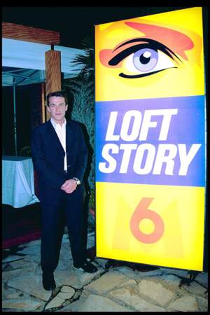Benjamin Castaldi en 2001 lors de la conférence de presse de Loft Story