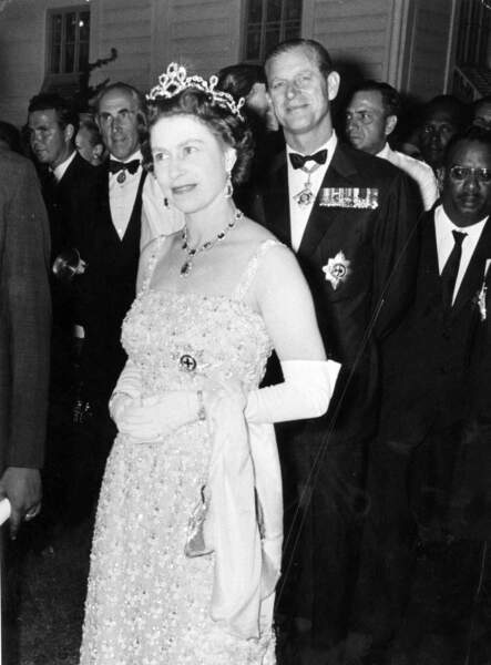 En 1966, la Reine Elizabeth II et le Prince Philip en visite à Trinité-et-Tobago.