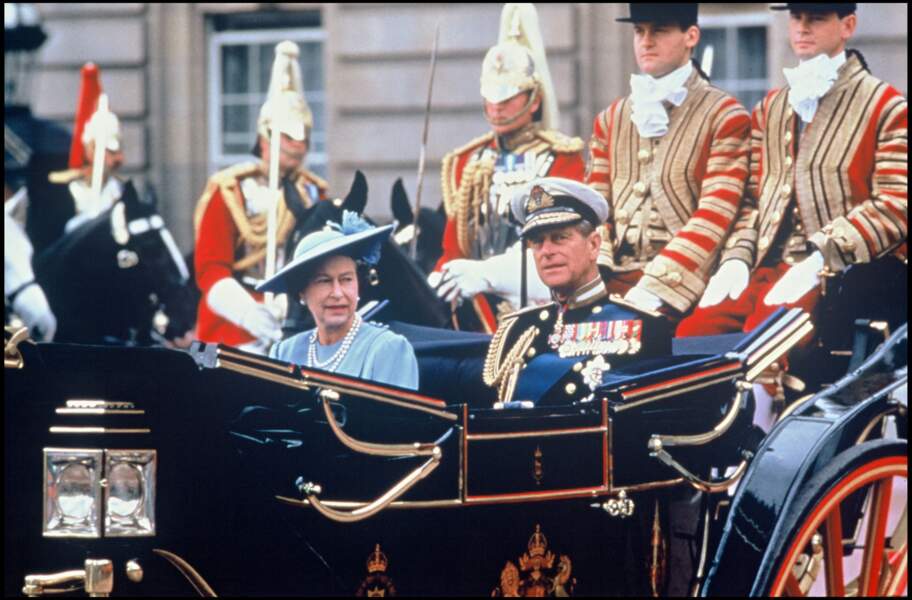 En 1987, la Reine Elizabeth II et le Prince Philip célèbrent leur 40 ans de mariage.