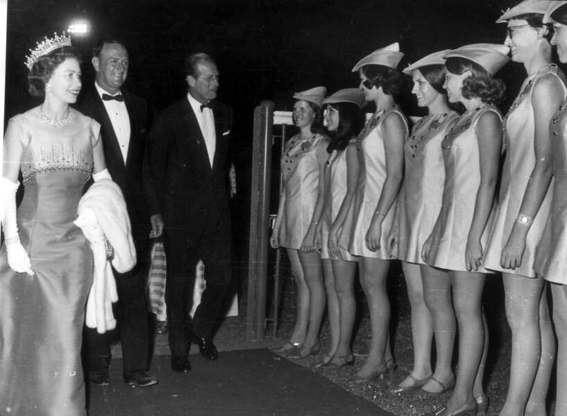 En 1970, la Reine Elizabeth II et le Prince Philip en visite en Australie.